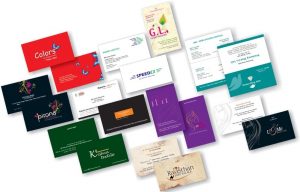 Business cards of different size